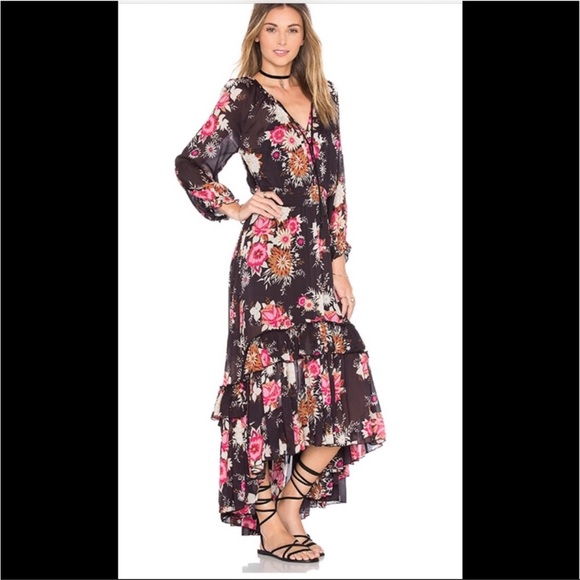 Spell Jagger Maxi Dress In Black , size M - Picture 2 of 5